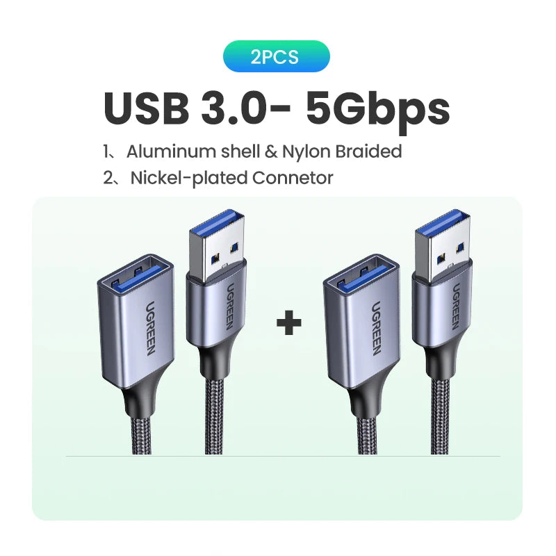 UGREEN USB 3.0 Extension Cable - High-Speed, Durable & Versatile