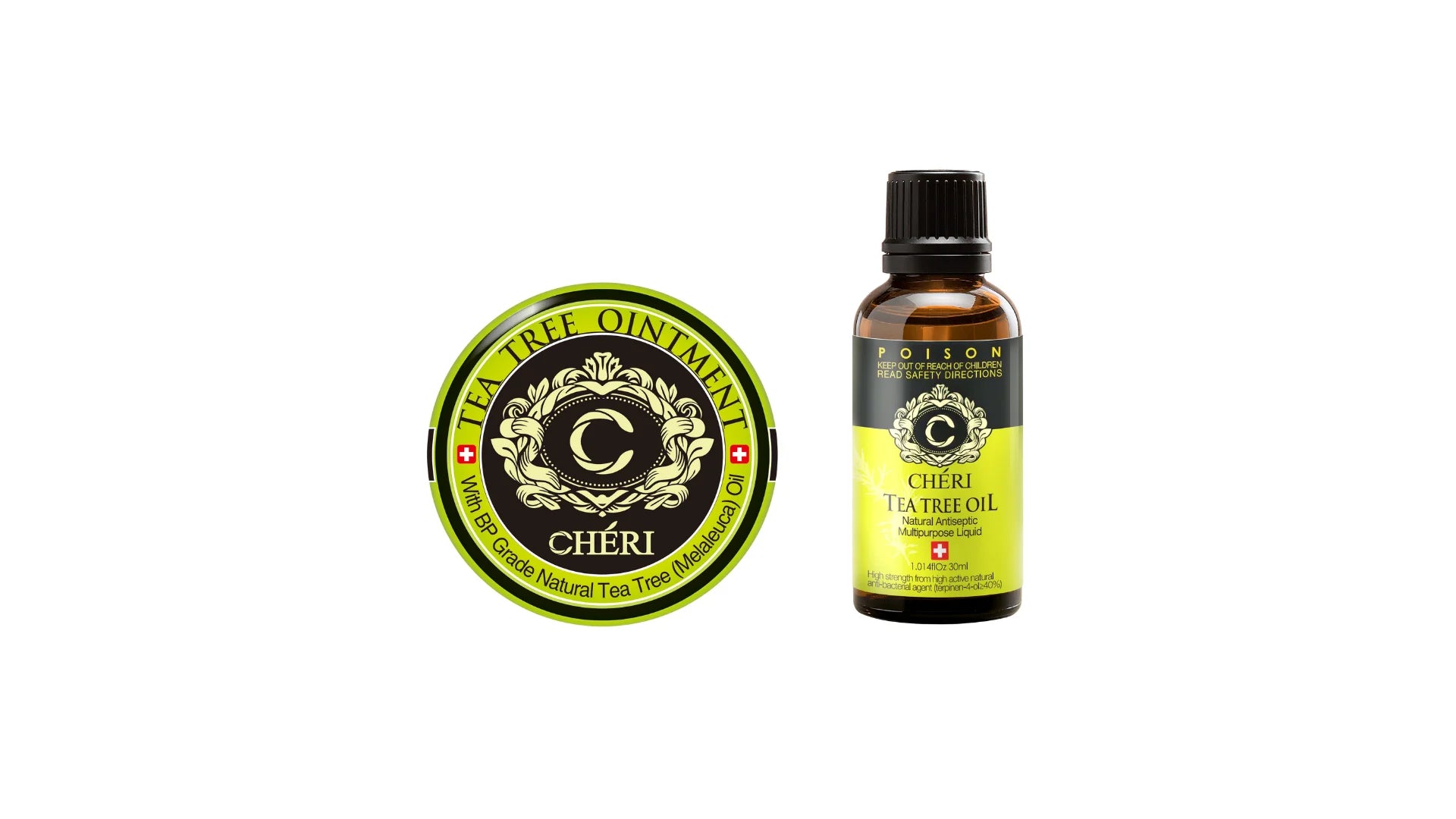 Cheri Tea Tree Ointment 20g & Antiseptic Oil 30ml Combo