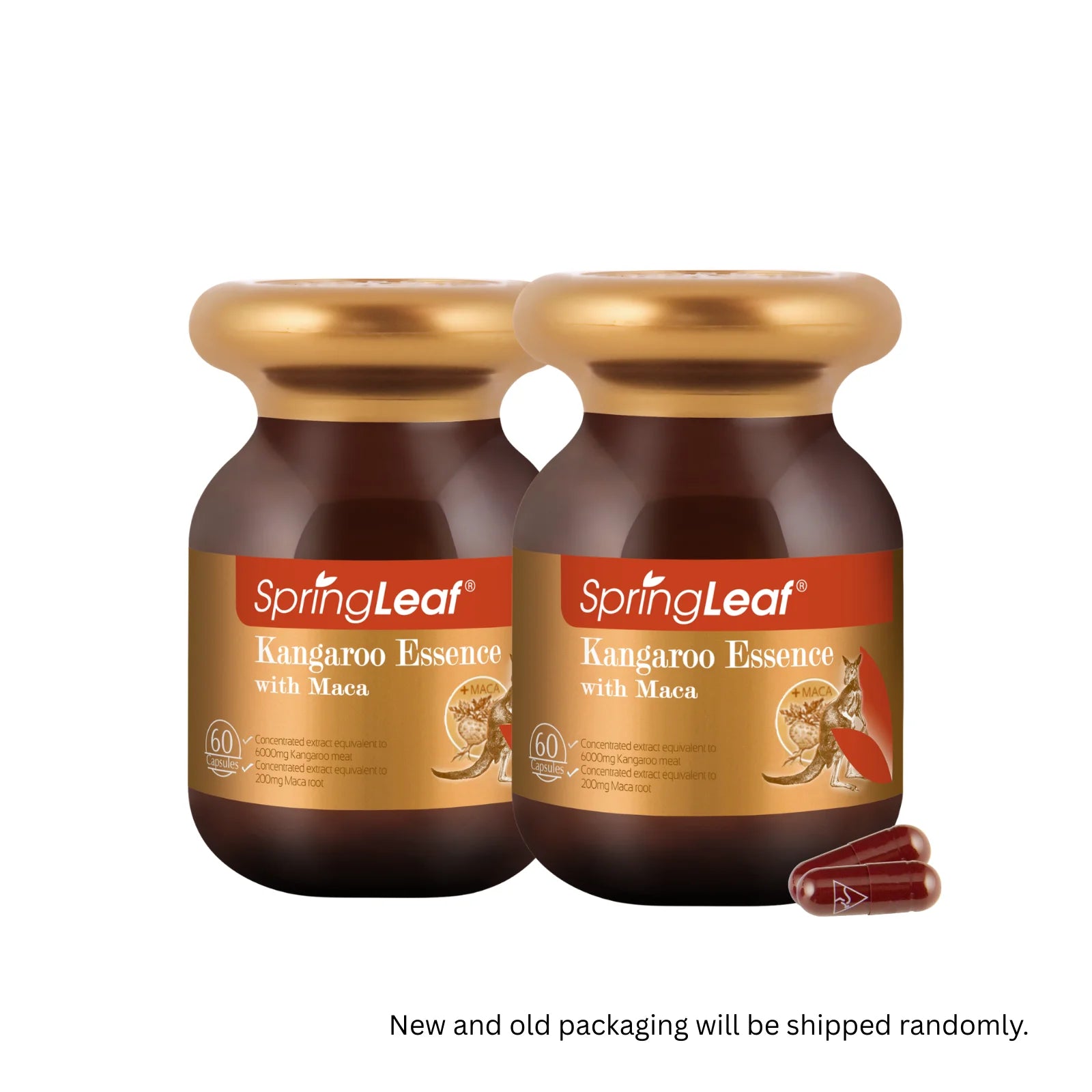 Homart SpringLeaf Kangaroo Essence with Maca - 60 Energy Capsules