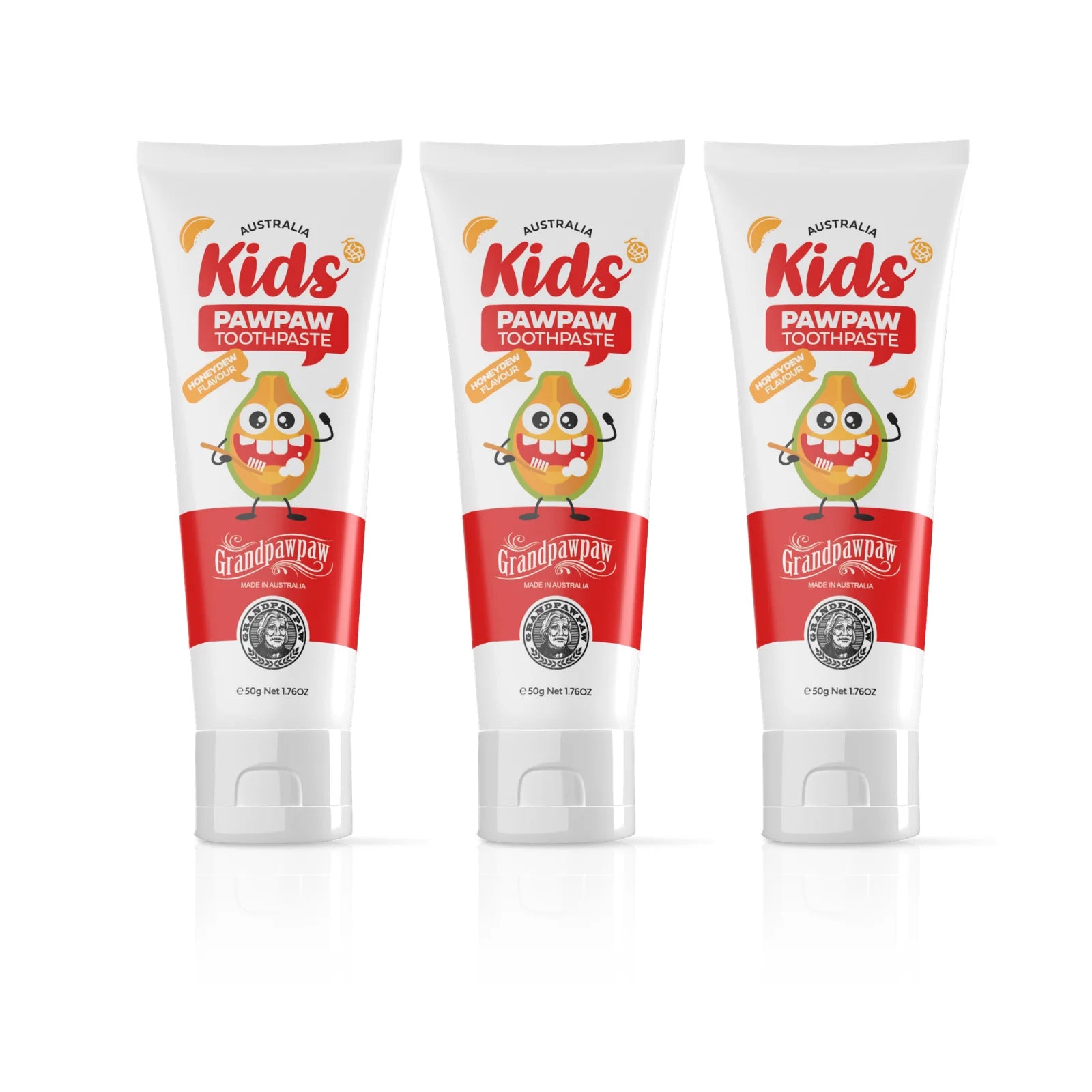 Homart Kids Pawpaw Toothpaste 50g – Natural Flavor, Safe & Fun