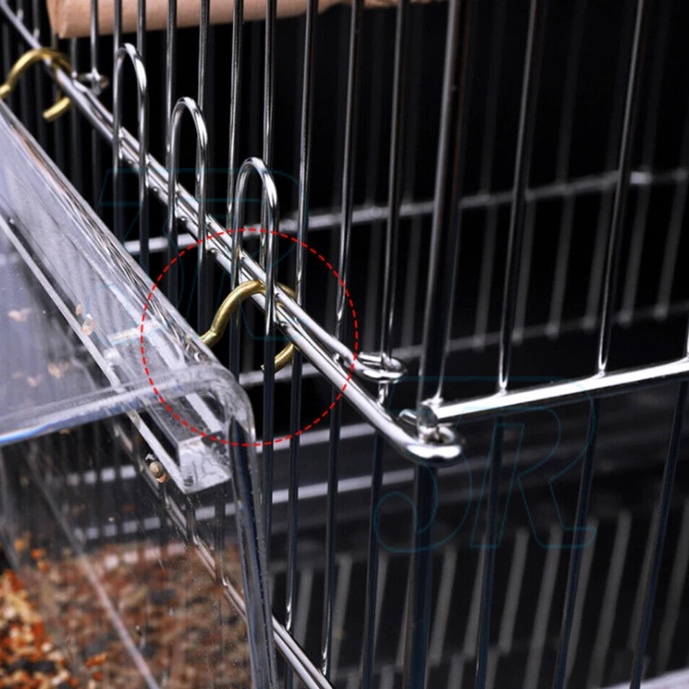 No-Mess Acrylic Parrot Feeder for Birds – Easy Clean & Durable