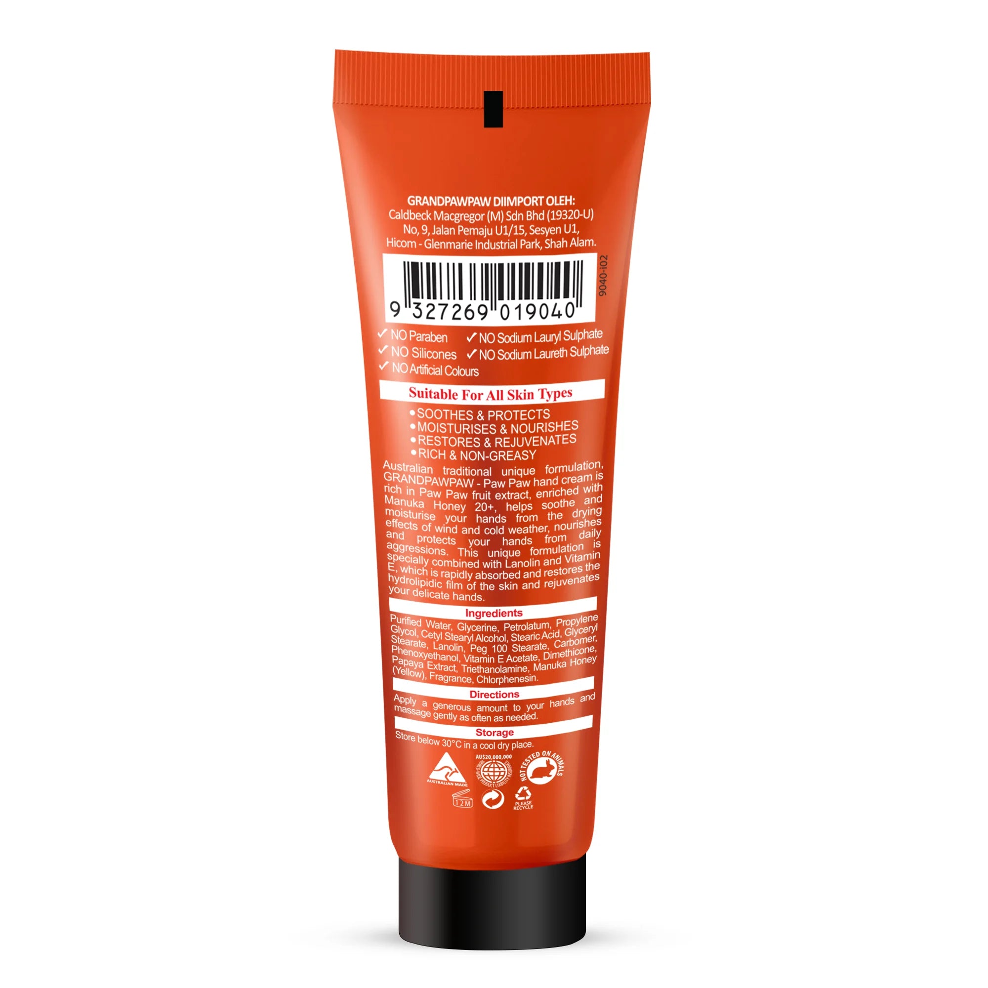 Pawpaw Ultra Restoring Hand Cream with Manuka Honey - 75g