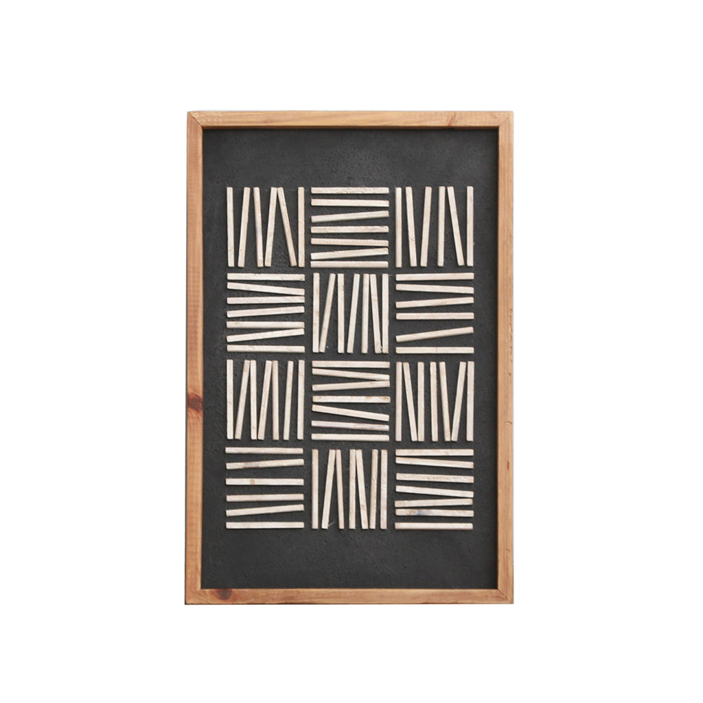 Eco-Friendly Alpine Shadow Wall Art - Unique Ready to Hang Decor 42x62cm