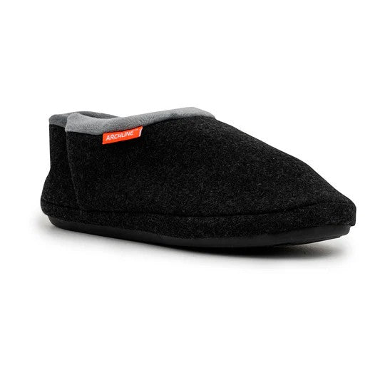 Archline Orthotic Closed Slippers - Ultimate Comfort in Charcoal Marl