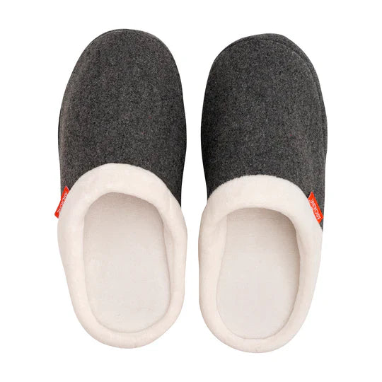Archline Grey Marl Orthotic Slip-On Slippers for Ultimate Comfort