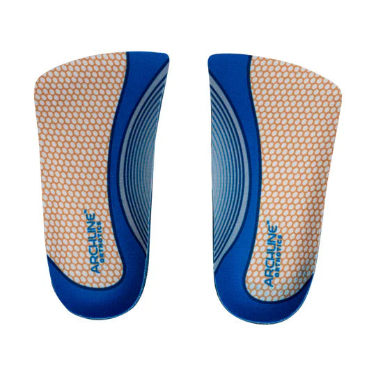 Archline Slimline Orthotic Insoles - 3/4 Length for Foot Pain Relief
