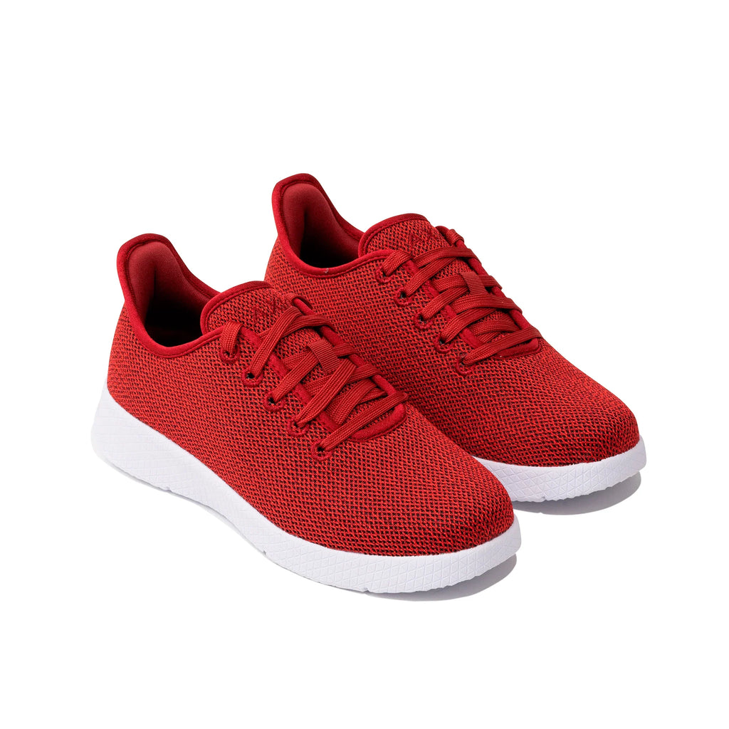 Axign River V2 Casual Orthotic Shoes - All-Day Comfort in Berry Red
