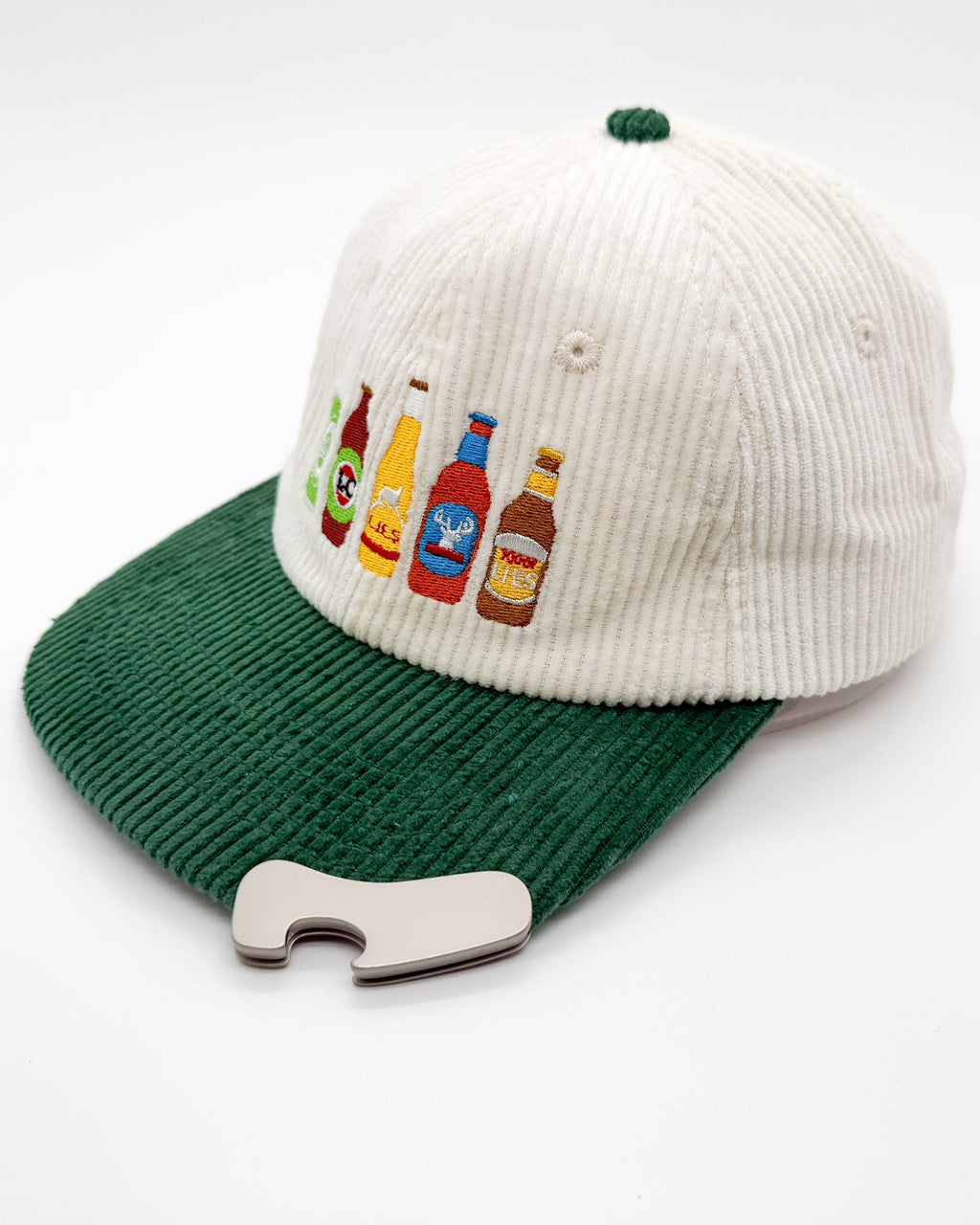 Corduroy Cap with Integrated Bottle Opener - Celebrate Aussie Beer!