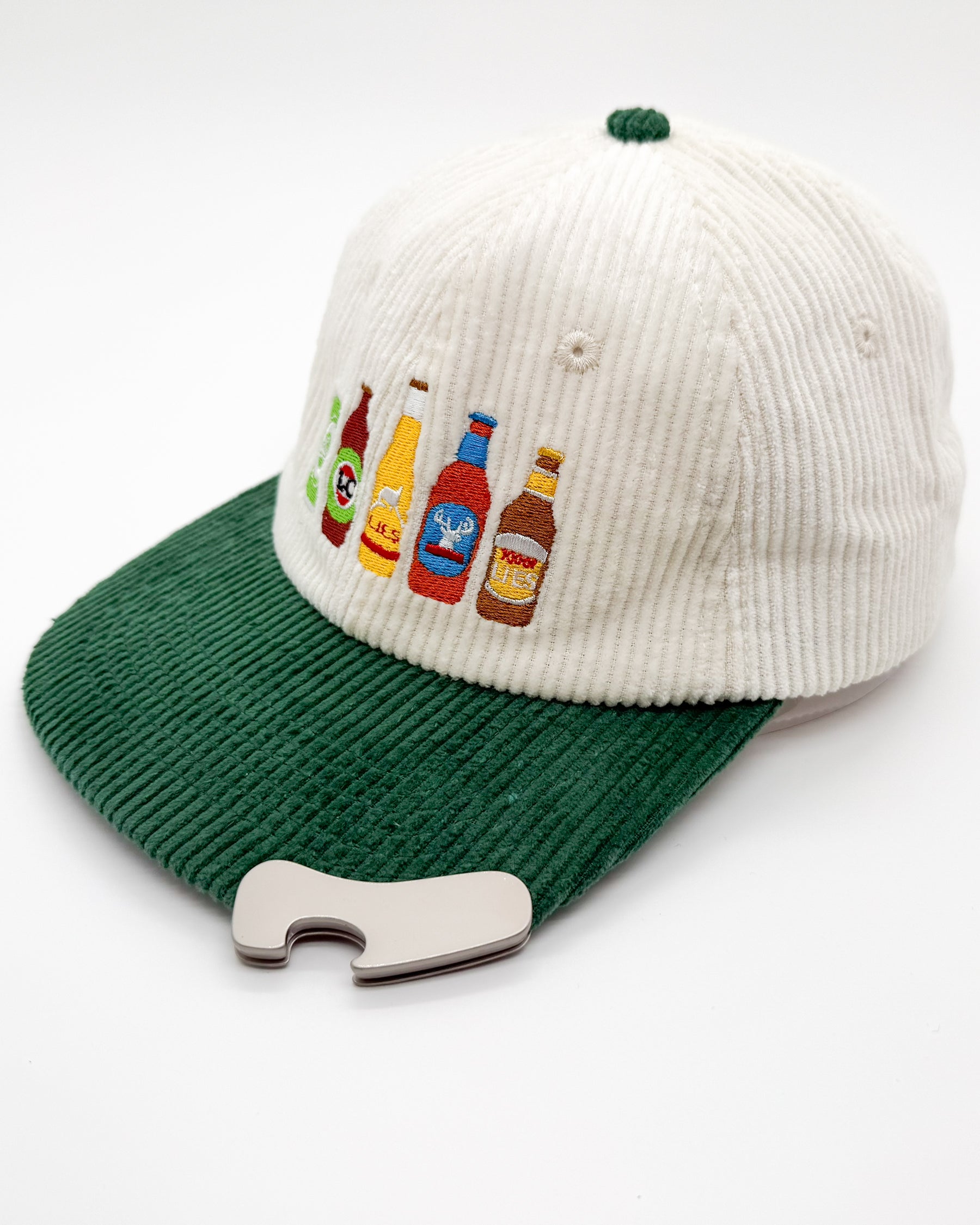 Corduroy Cap with Integrated Bottle Opener - Celebrate Aussie Beer!