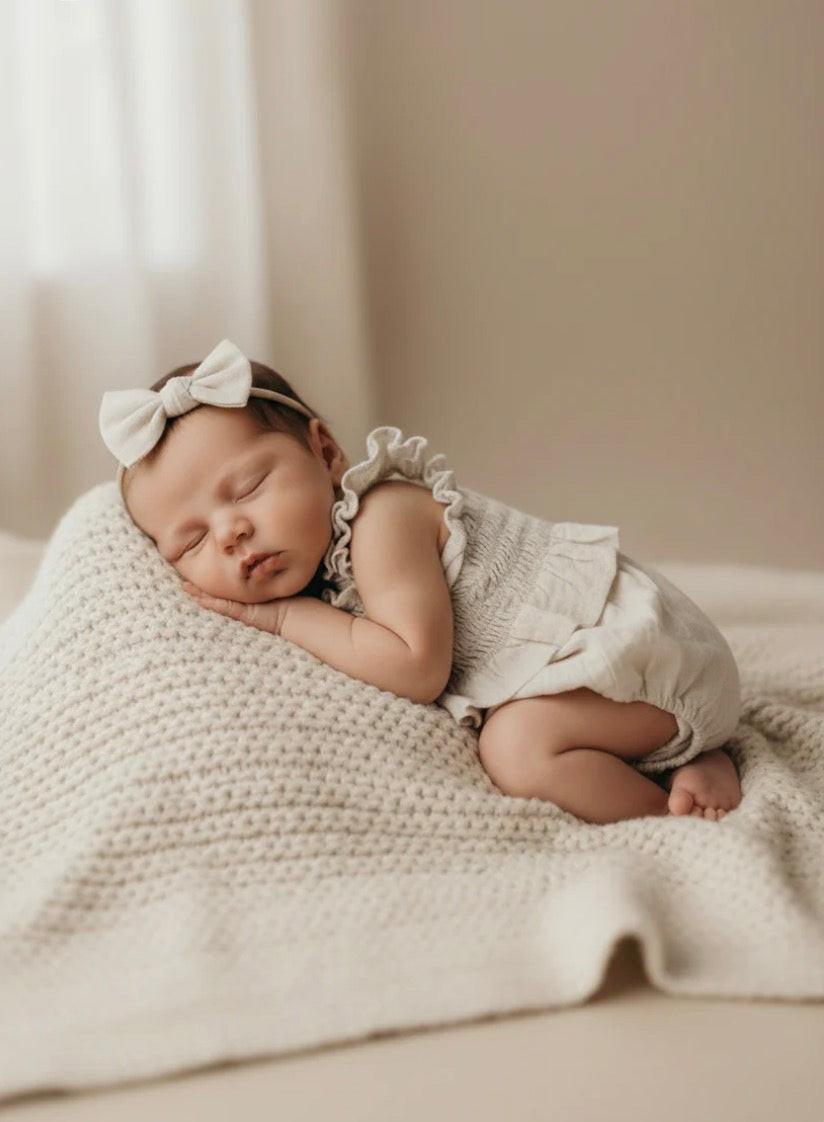 Mamīta Linen Romper - Dusty Biege