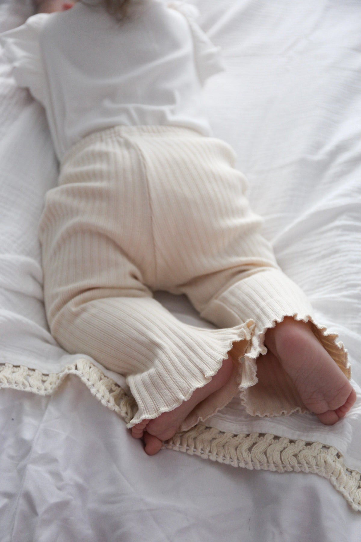 Mamīta Organic Cotton Flared Pants for Stylish Comfort