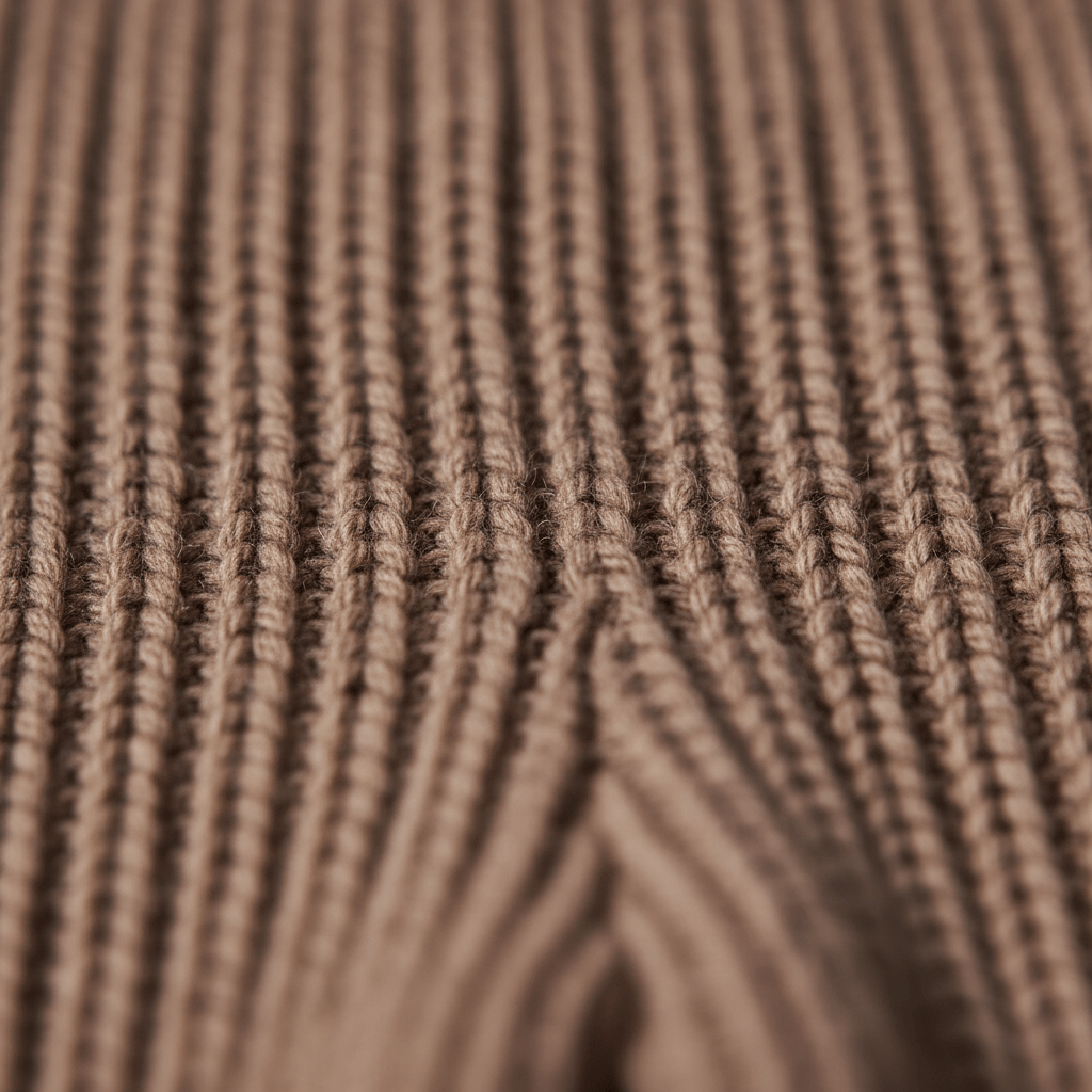 Mamīta Organic Cotton Chunky Flared Pants in Dusty Brown