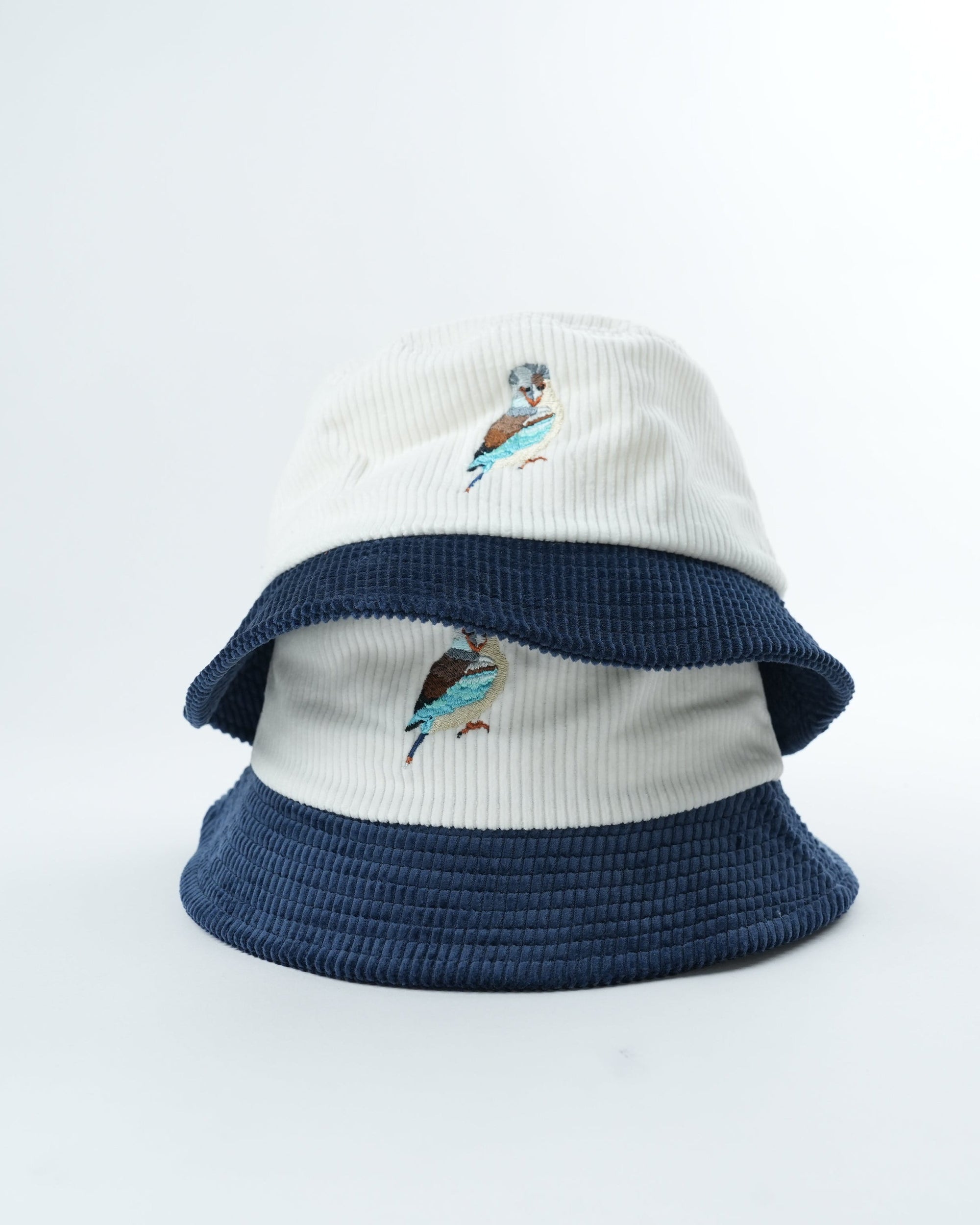 Vintage Kookaburra Bucket Hat - Stylish Corduroy Headwear