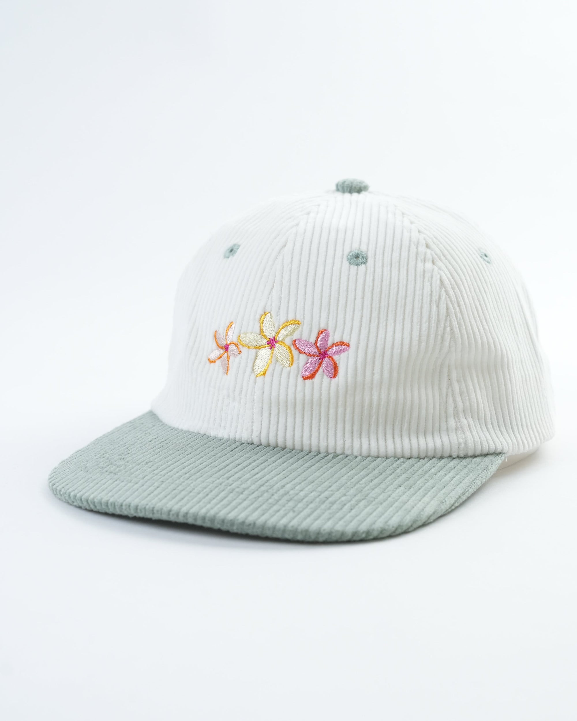 Retro Flower Bloom Lid - Stylish 6-Panel Cap Enhancer