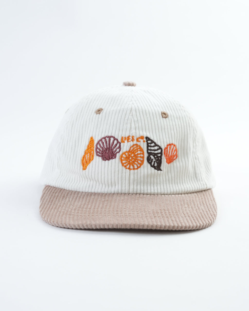 Trendy Corduroy Seashell Cap - 70s Inspired Adjustable Hat