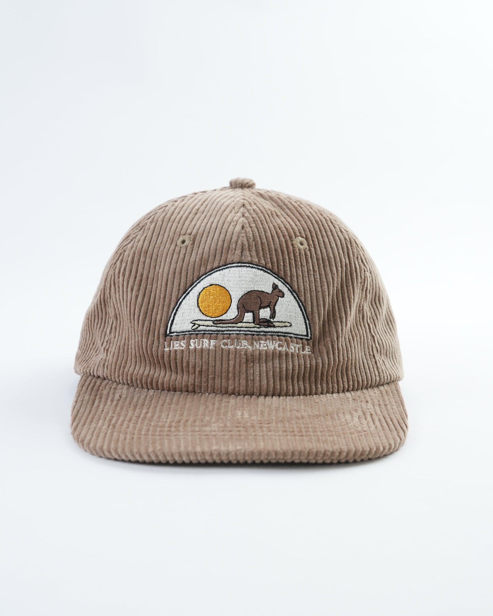 Surfing Kangaroo Mini Lid - Fun Corduroy Hat for Kids