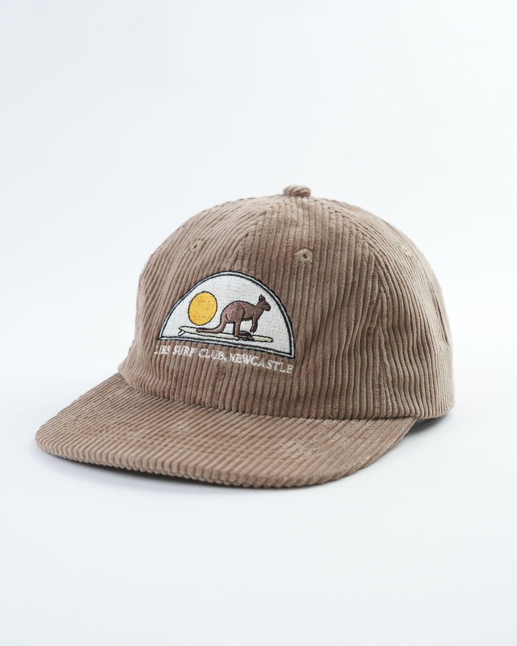 Surfing Kangaroo Mini Lid - Fun Corduroy Hat for Kids