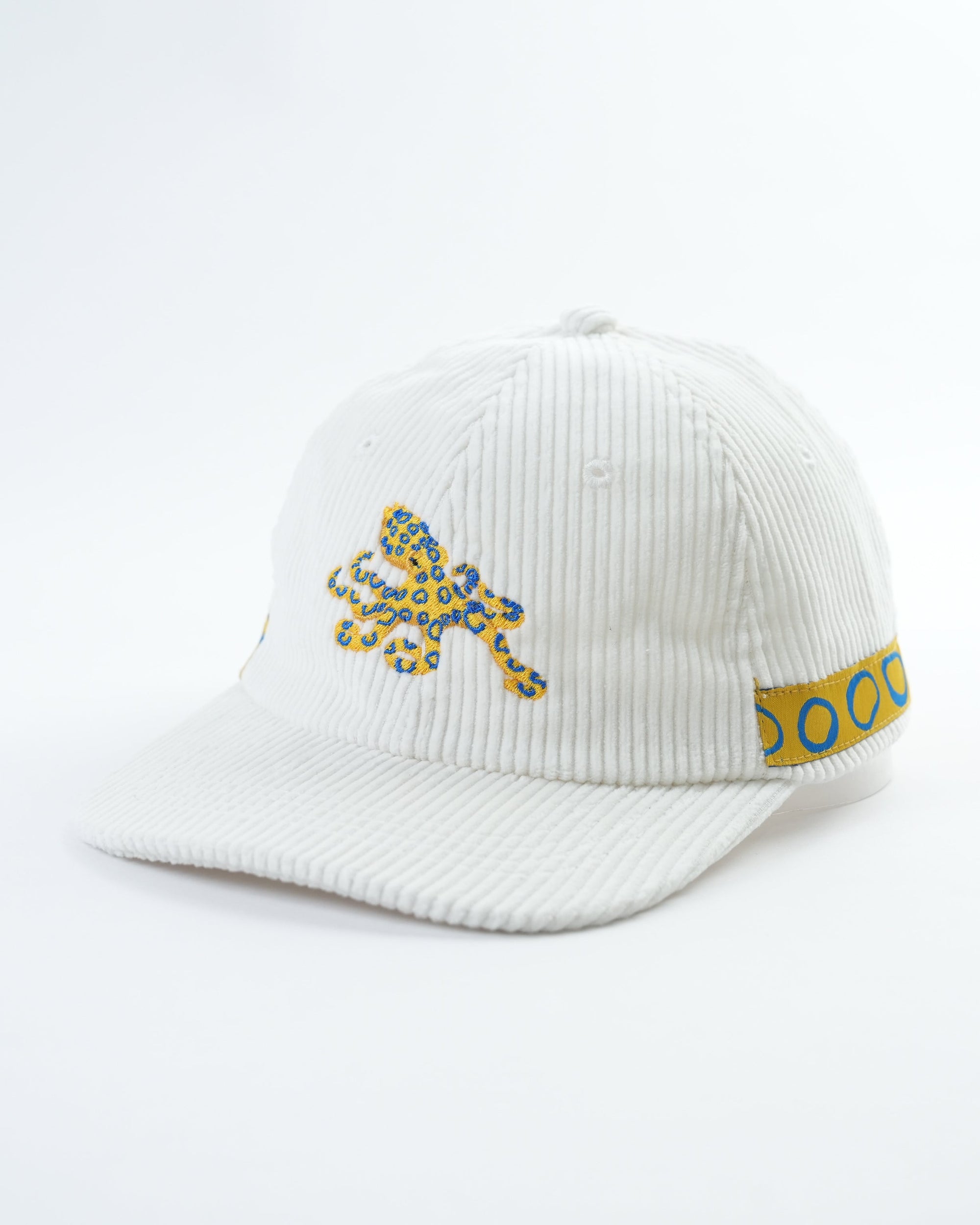 Blue-ringed Octopus Hat - Unique Corduroy Design with Adjustable Straps
