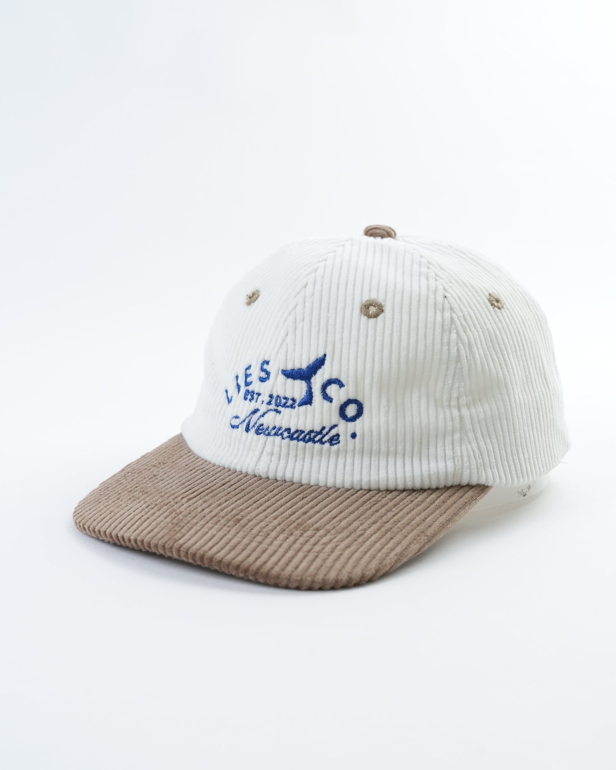 Hand-Embroidered Whale Tail Cap - Adjustable Retro 6-Panel Hat