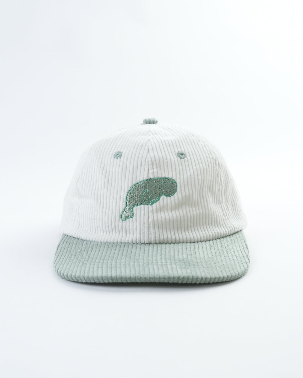 Friendly Dugong Hat - Unique Corduroy Design with Adjustable Fit