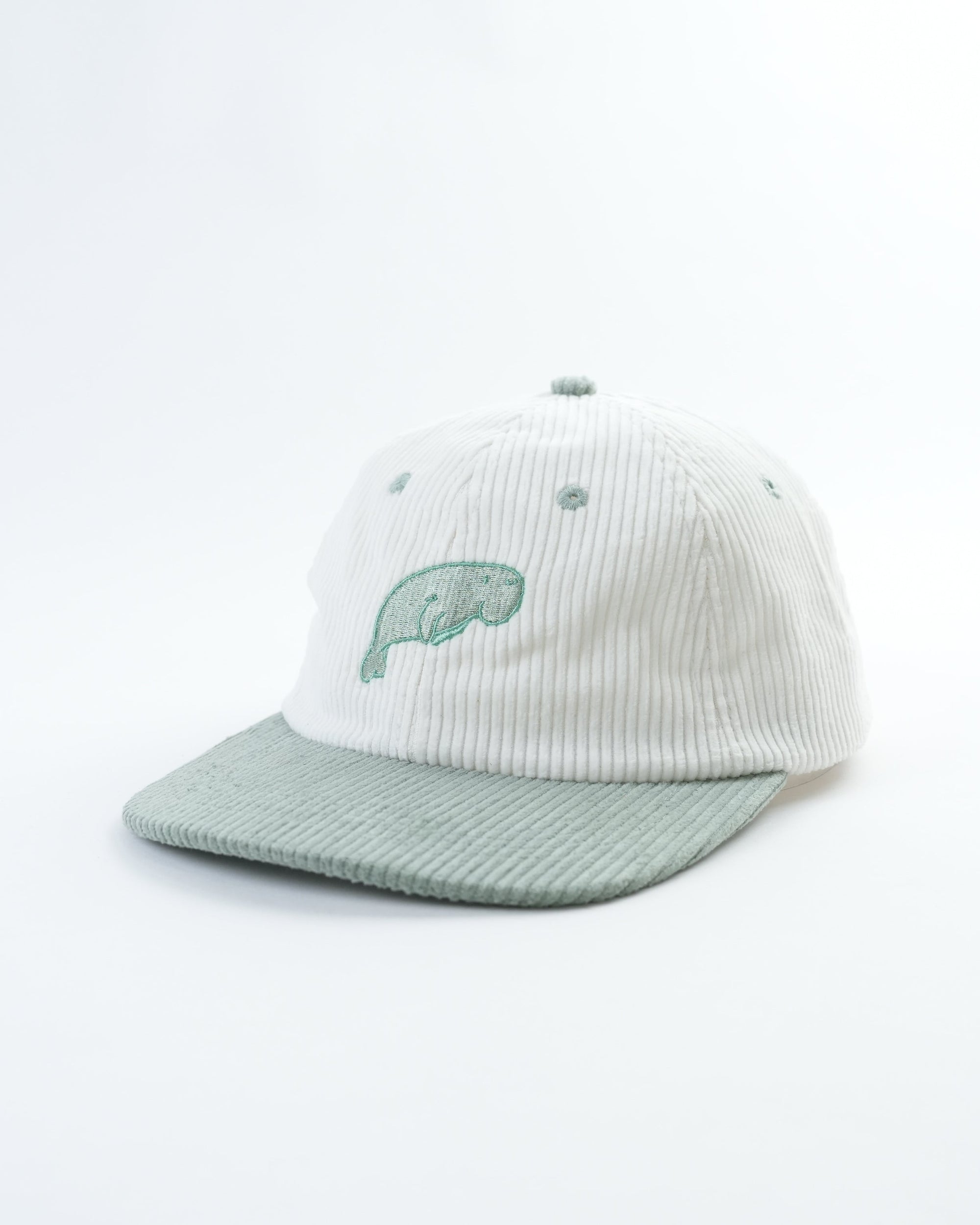 Friendly Dugong Hat - Unique Corduroy Design with Adjustable Fit