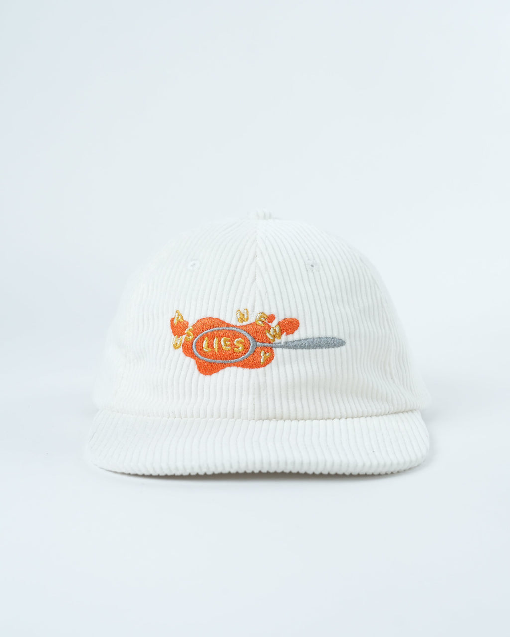 Cheeky Alphabet Soup Hat - Retro Corduroy 6 Panel Cap