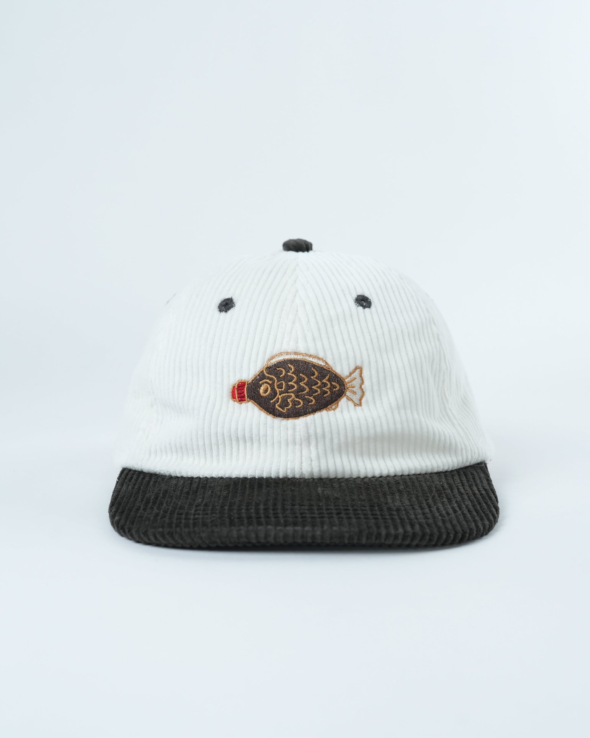 Retro Soy Sauce Fish Cap – Fun Corduroy 6 Panel Hat