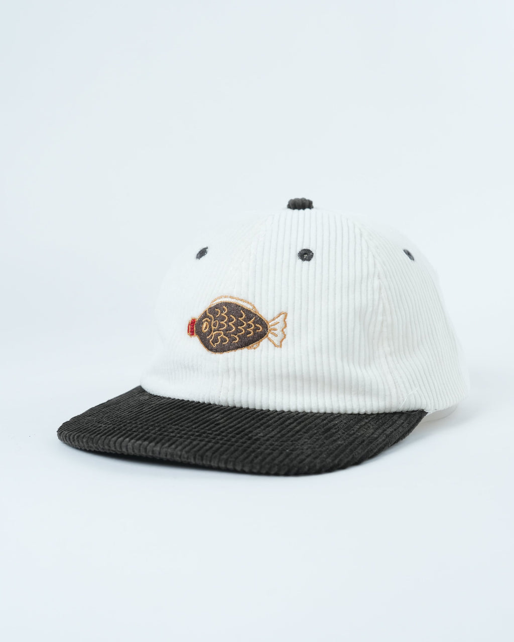 Retro Soy Sauce Fish Cap – Fun Corduroy 6 Panel Hat