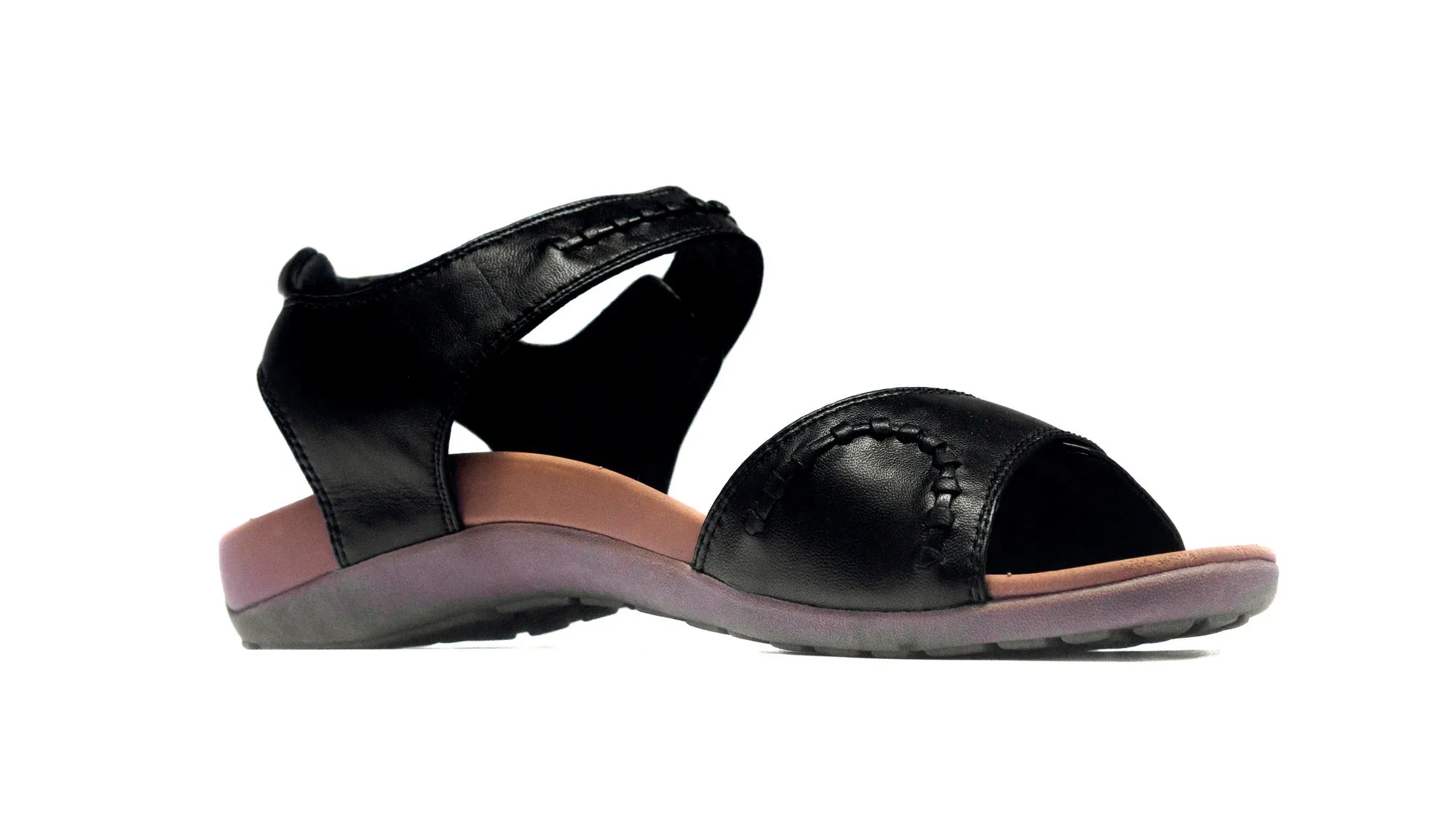 Comfortable Black Orthotic Sandals for Foot Pain Relief