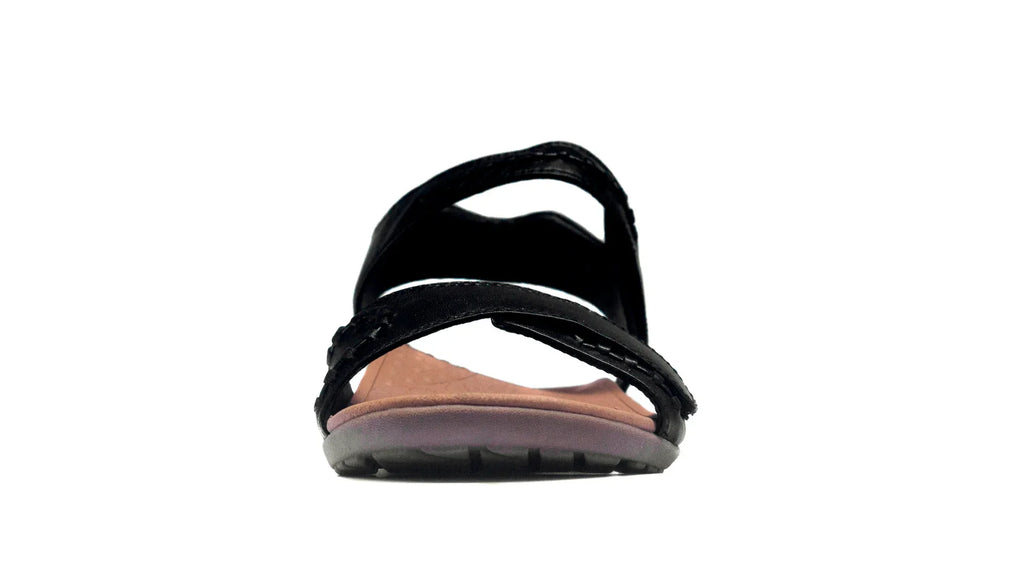 Comfortable Black Orthotic Sandals for Foot Pain Relief