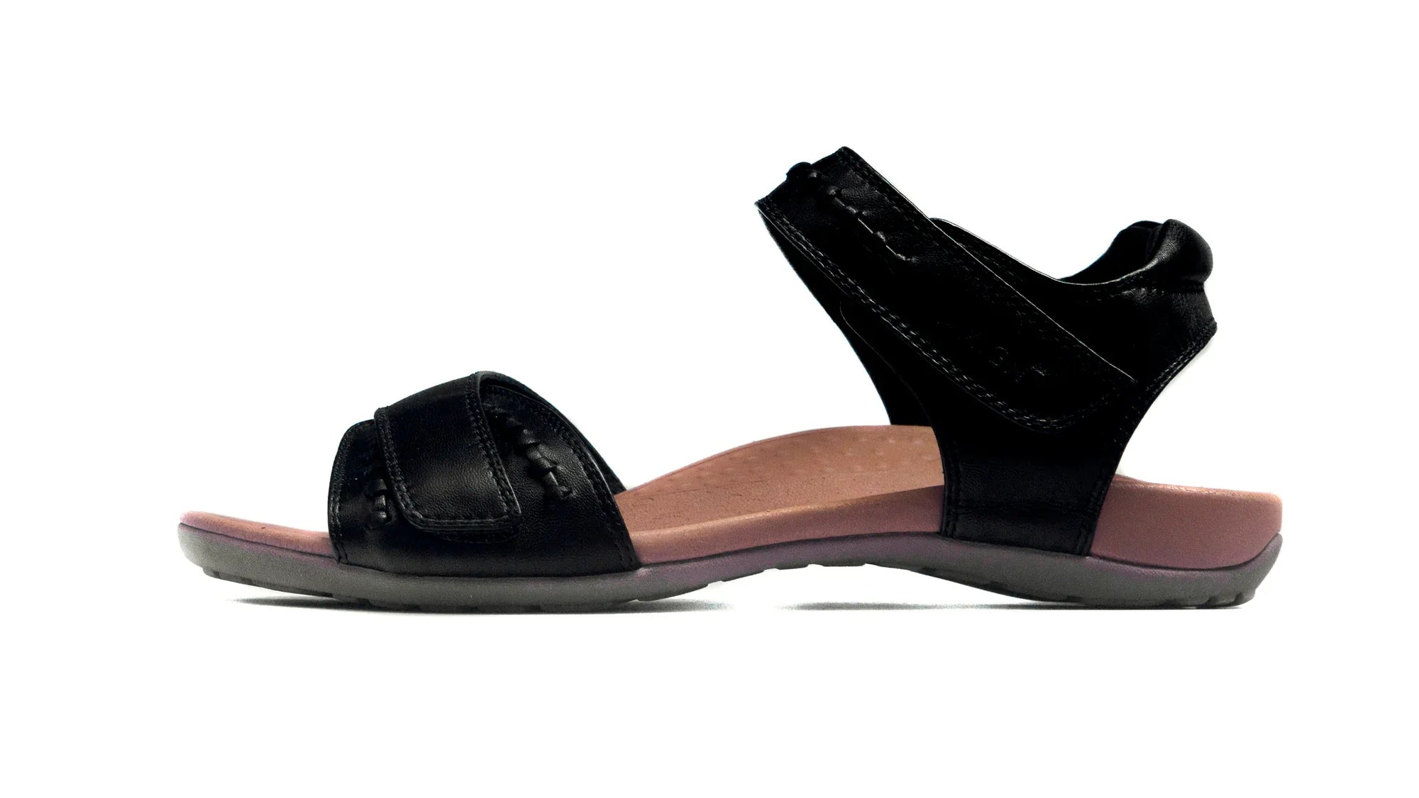 Comfortable Black Orthotic Sandals for Foot Pain Relief
