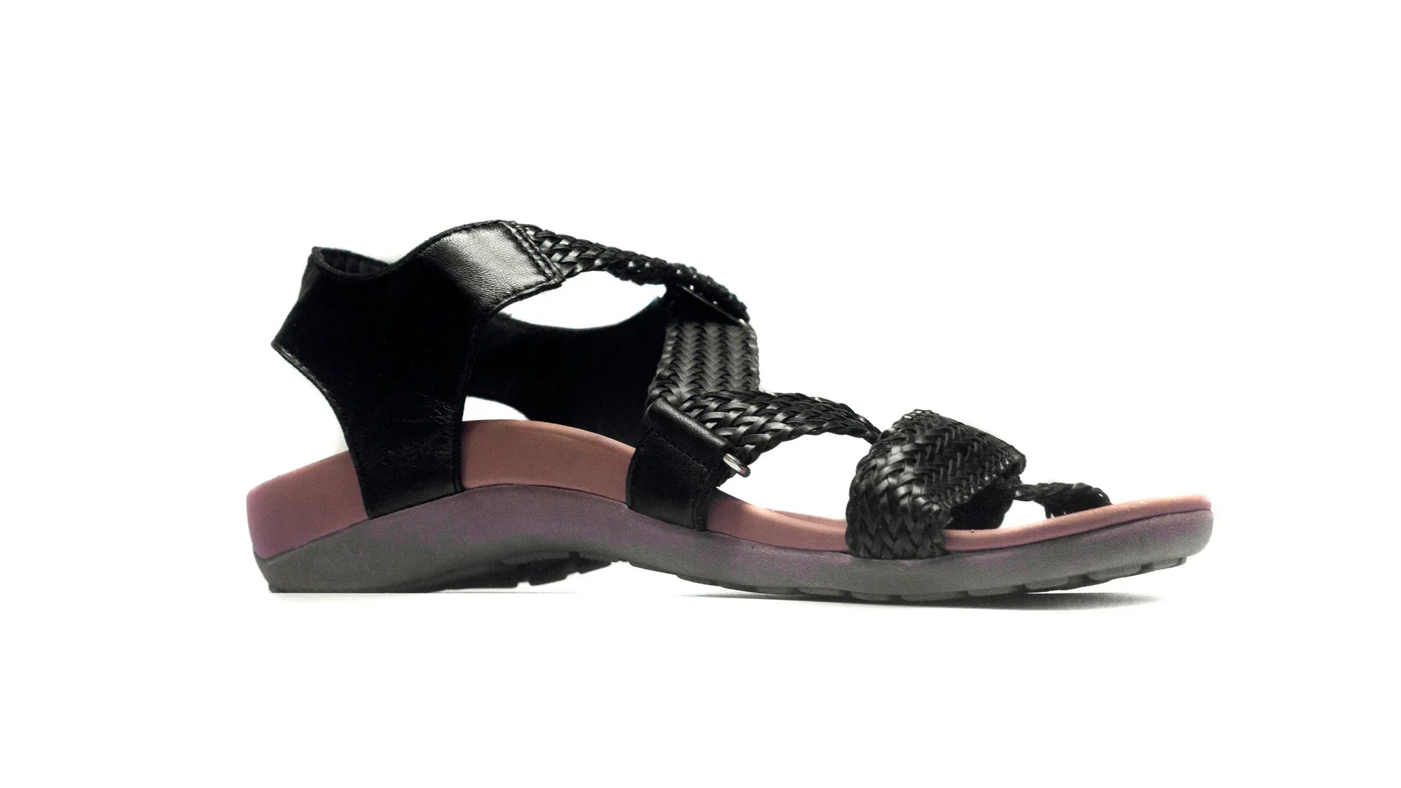 Eliza Black Orthotic Sandals for All-Day Comfort & Support