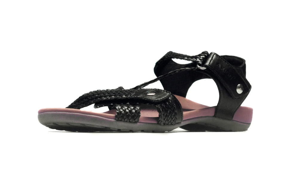 Eliza Black Orthotic Sandals for All-Day Comfort & Support