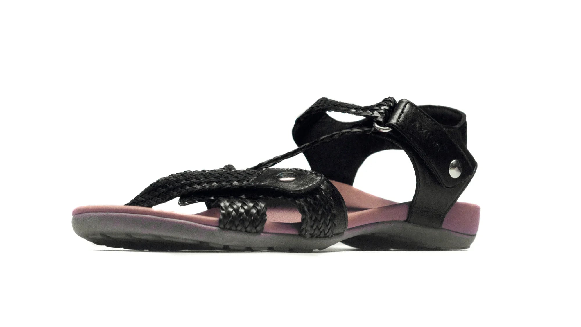 Eliza Black Orthotic Sandals for All-Day Comfort & Support