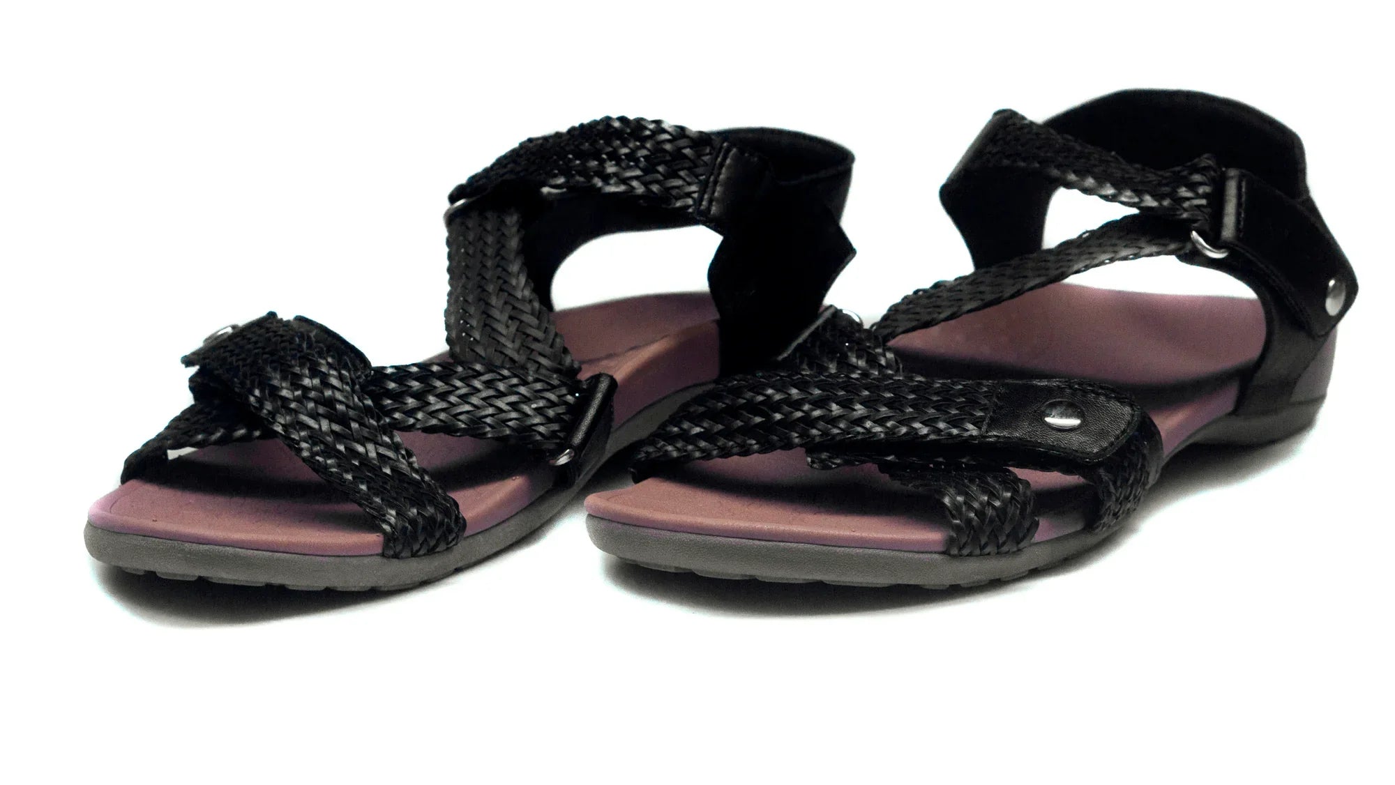 Eliza Black Orthotic Sandals for All-Day Comfort & Support