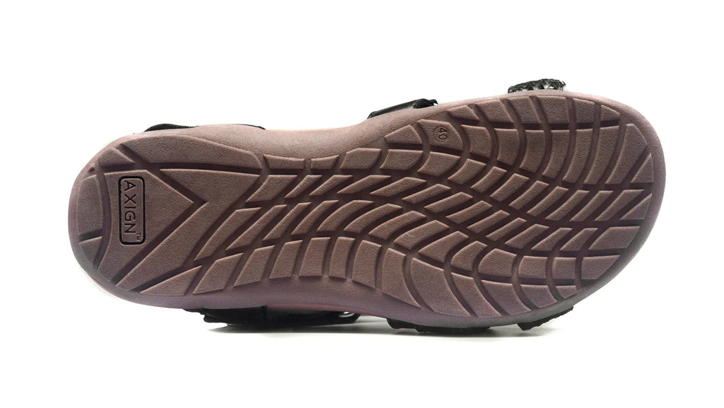 Eliza Black Orthotic Sandals for All-Day Comfort & Support