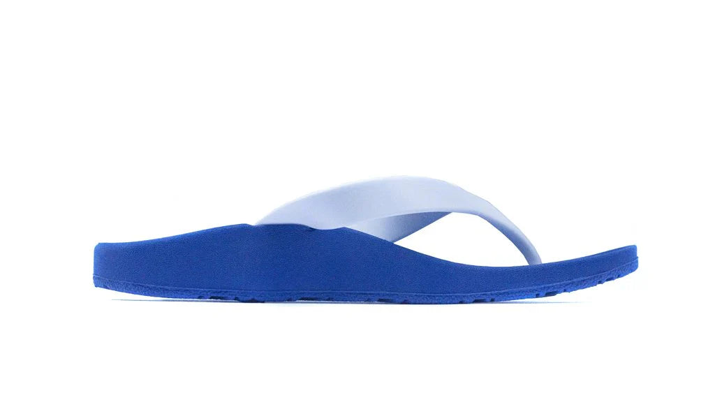 Archline Kids Orthotic Thongs – Comfortable Blue/White Footwear