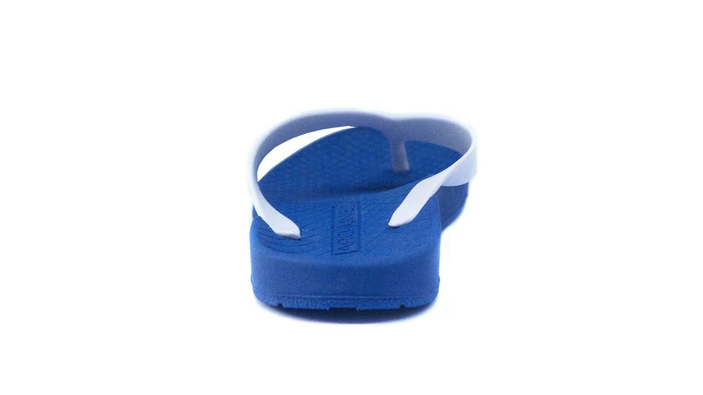 Archline Kids Orthotic Thongs – Comfortable Blue/White Footwear