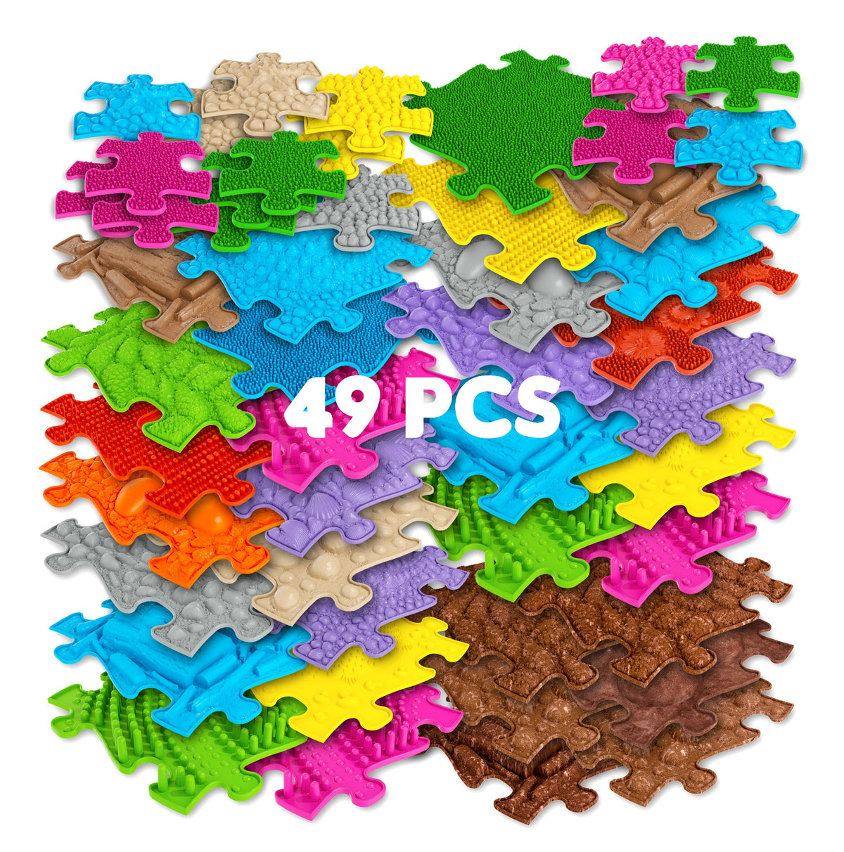 Diamond Tactile Motor Skills Play Set - 49 Eco-Friendly Tiles