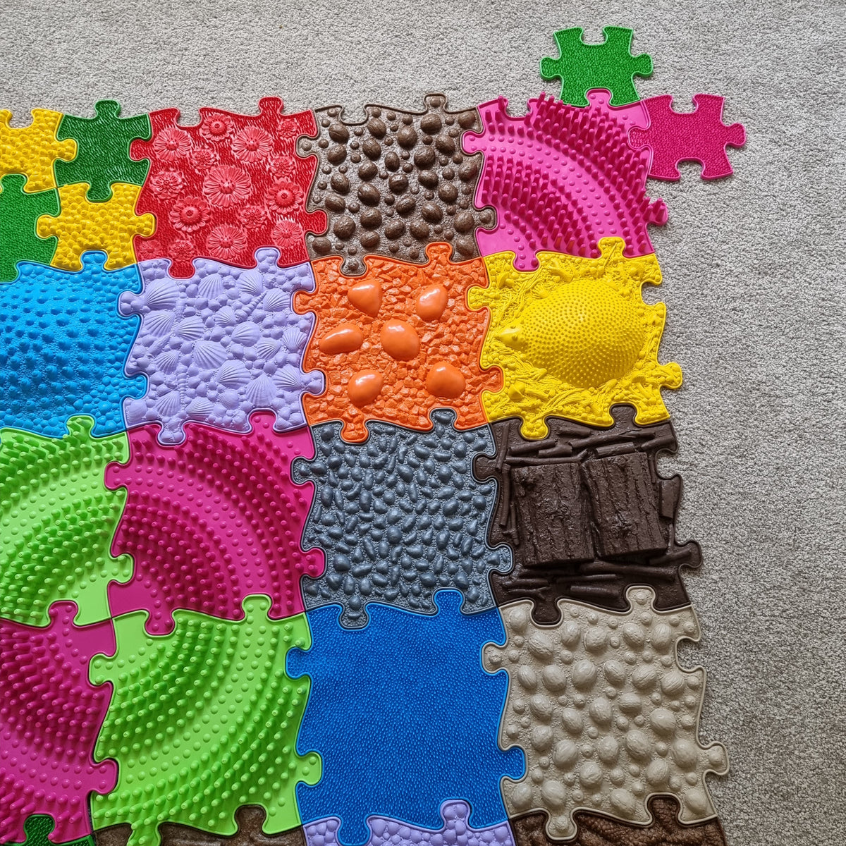 Diamond Tactile Motor Skills Play Set - 49 Eco-Friendly Tiles