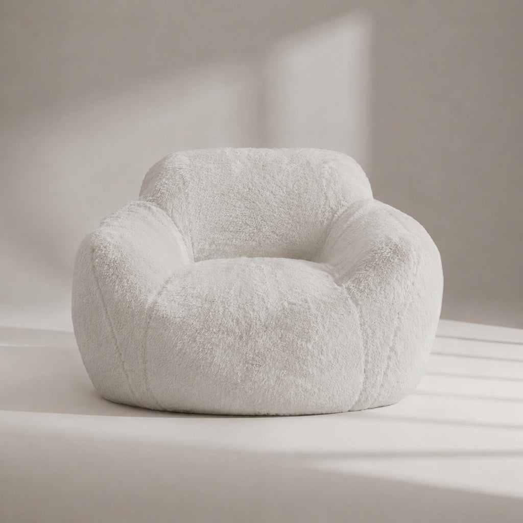 DreamPod® White Chair - Plush Comfort and Sensory Foam Support