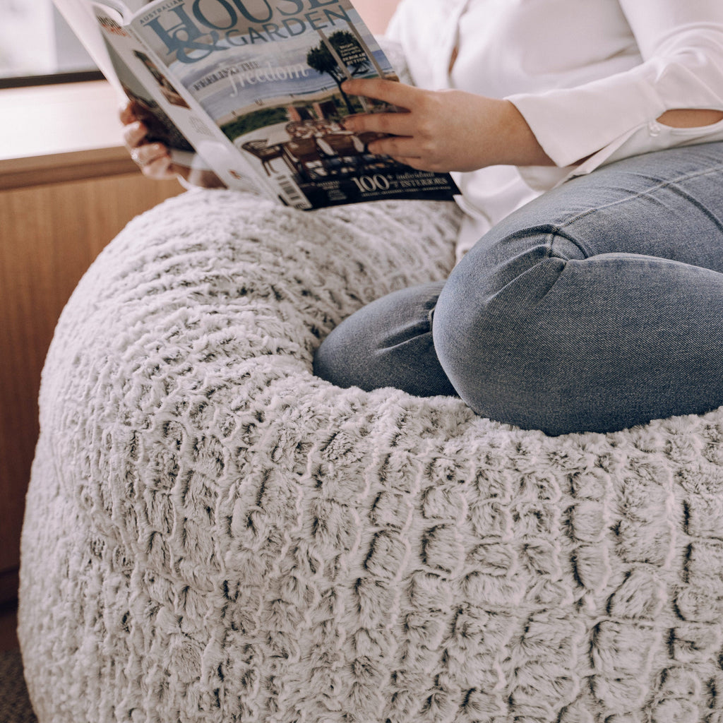 DreamPod Classic Cashmere Bean Bag - Luxurious Comfort & Support