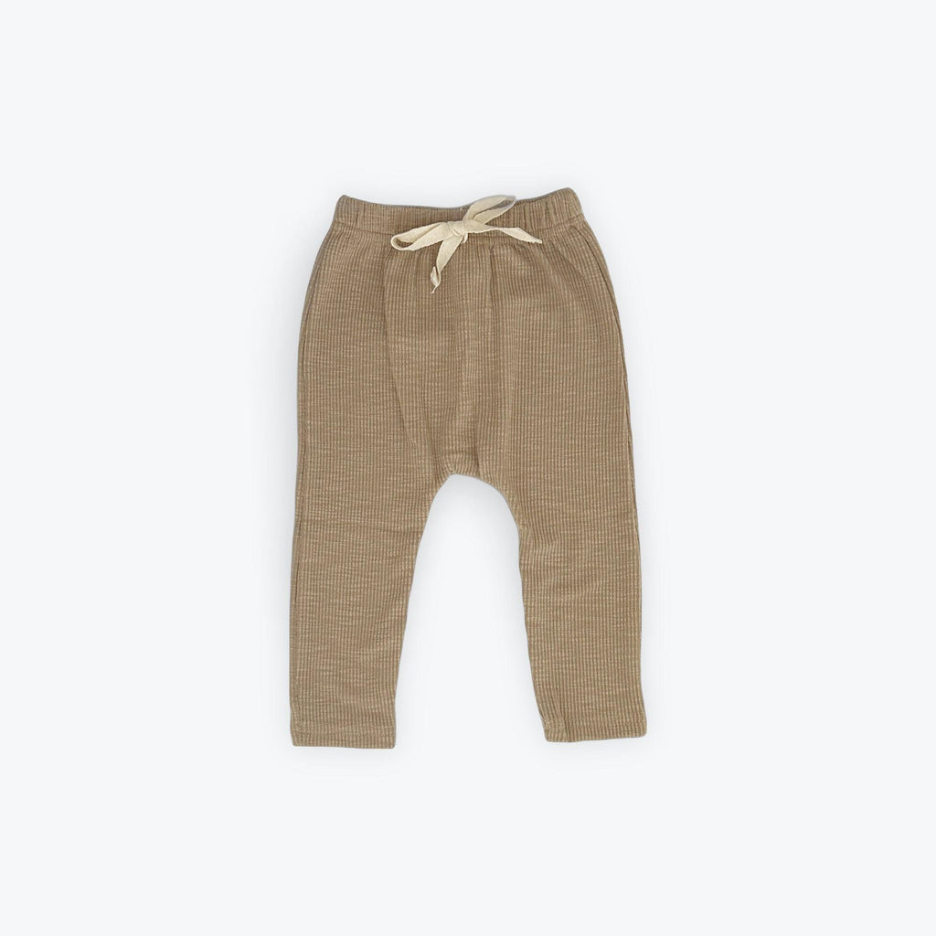 Essentīals Soft Cotton Textured Pants for Infants (0-24m)