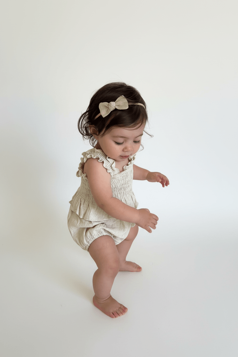 Essentīals Baby Linen Mini Bow