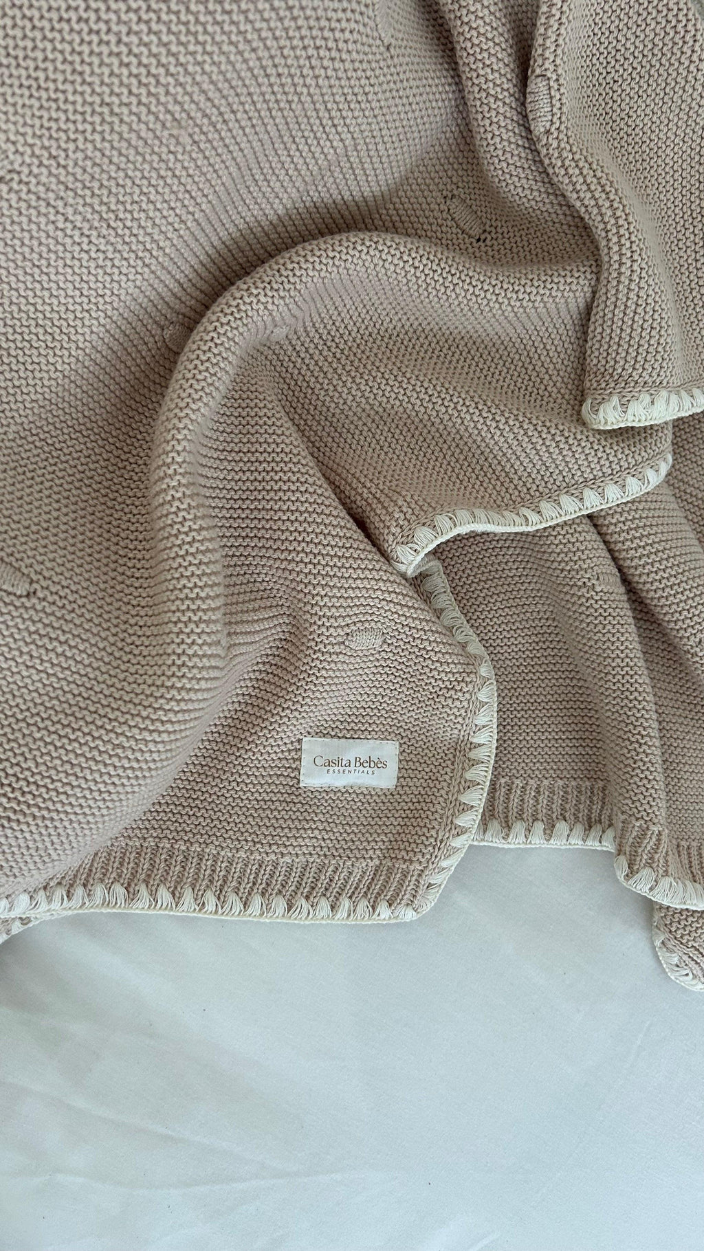 Essentīals Bubble knit Blanket - Dusty Brown