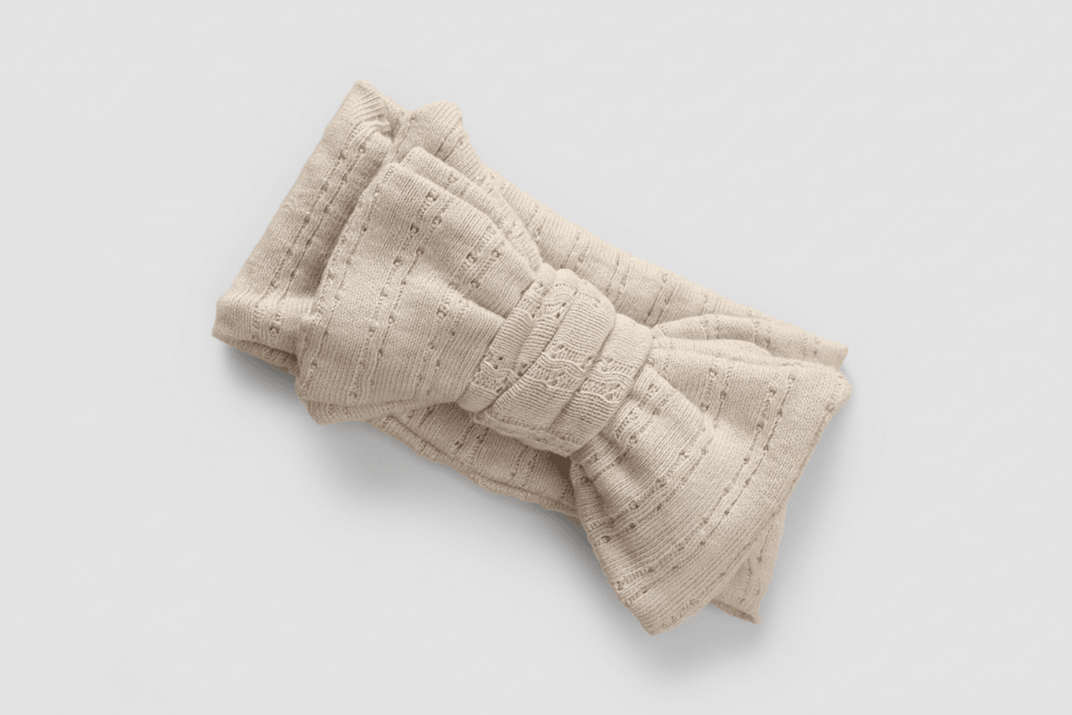 Essentīals Linen Bow Cloudy