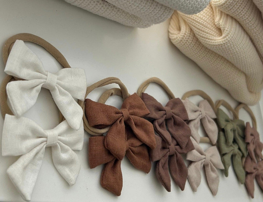 Essentīals Baby Linen Bow
