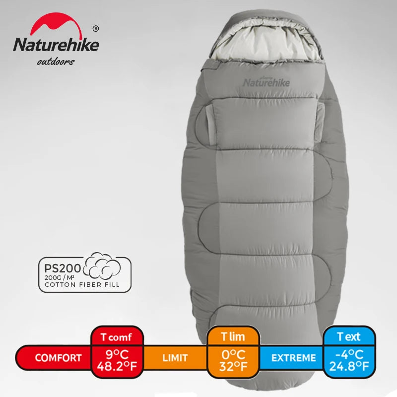 Naturehike PS300 Cotton Winter Sleeping Bag for Camping & Hiking