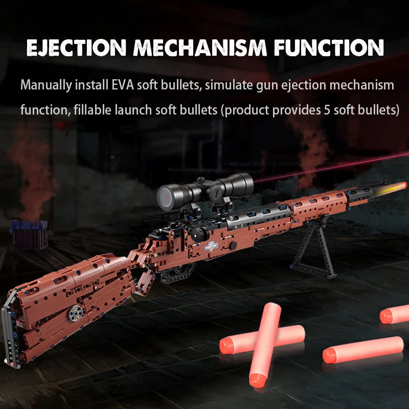 653 Pcs Military Building Blocks - Sniper Telescope Model Set