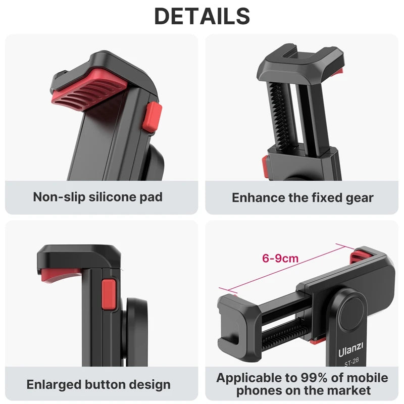 Ulanzi ST-06S Adjustable Phone Mount for Vertical & Horizontal Shooting